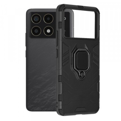Husa pentru Xiaomi Poco F6 Pro, Techsuit, Shield, Neagra foto