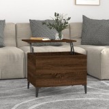 Gossi masuta de cafea, stejar maro, 60x44,5x45 cm, lemn prelucrat