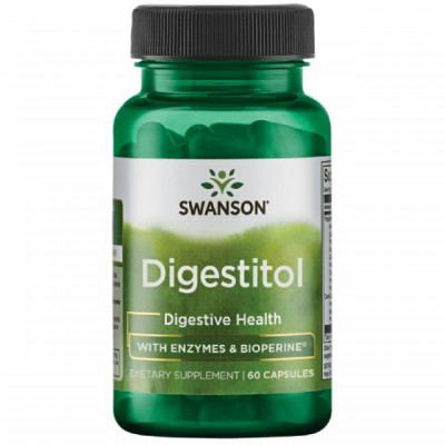 Digestitol Enzime Digestive cu Bioperina 60 capsule Swanson foto