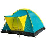 Cort camping, Strend Pro, 3-4 persoane, poliester cu rezistenta UV, impermeabil, 205x205x120 cm