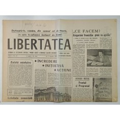 LIBERTATEA , COTIDIAN AL CETATENILOR CAPITALEI , TRIBUNA LIBERA A FRONTULUI SALVARII NATIONALE , 4 IANUARIE , 1990