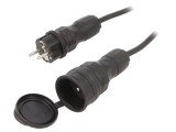 Prelungitor electric negru 25m 16A