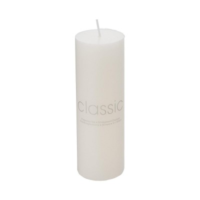 Lumanare decorativa, flippy, din parafina, cilindrica, fara fum si fara parfum, 5 x 15 cm, 260 g, ardere 36h, ivory alb foto