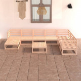 VidaXL Set mobilier de grădină, 8 piese, lemn masiv de pin