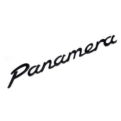 Emblema Panamera spate portbagaj Porsche, negru foto