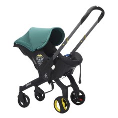 Carucior transformabil 2 in 1 pentru bebelusi, 0-18 luni, pana la 13 kg, verde