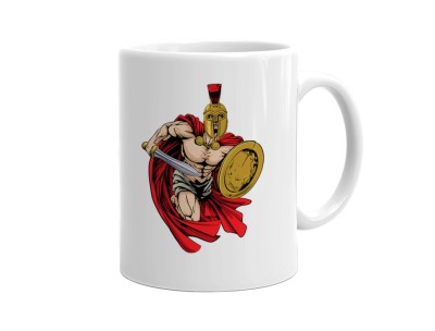 Cana alba personalizata WARRIOR 2, INOVATIX&amp;reg;. 330ml foto