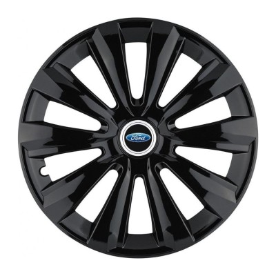 Set 4 Capace Roti, potrivite jantelor de R15, pentru Ford, model delta negru foto