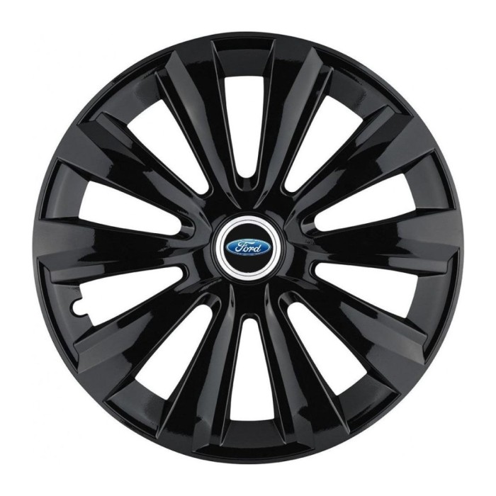 Set 4 Capace Roti, potrivite jantelor de R15, pentru Ford, model delta negru