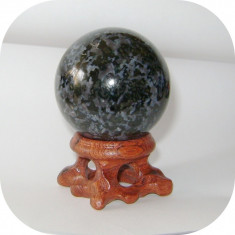 Sfera Gabbro 45 mm_colectie roci_minerale * cod 6 * foto