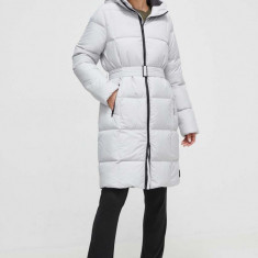 Jack Wolfskin geaca de puf femei, culoarea gri, de iarna