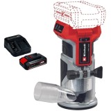 Einhell TP-ET 18 Li BL PXC + Starter Kit - Masina de frezat 6 8 mm + Set 1 acumulator si incarcator Li-Ion 18 V 2.5 Ah