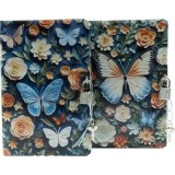 Jurnal B6 CNX Fluturi 1903-17, 160 pagini, coperta carton, cu lacatel