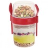 Recipient cu tacamuri pentru iaurt/inghetata/cereale/salata/supe, 1100ml, jumbo