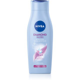 Nivea Diamond Gloss șampon &icirc;ngrijire pentru par obosit fara stralucire 400 ml