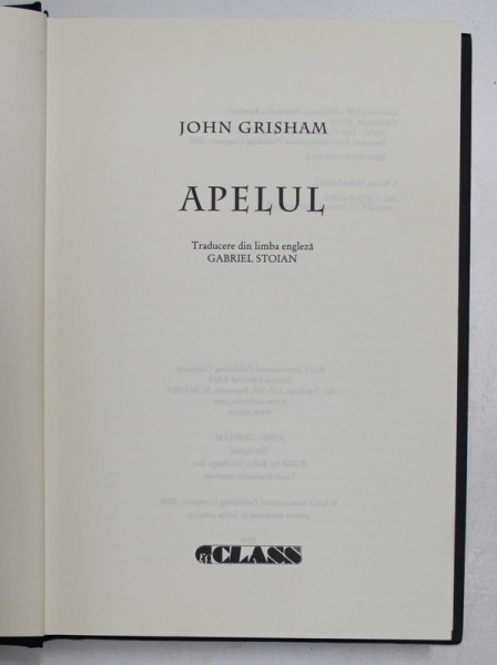 APELUL de JOHN GRISHAM , 2008