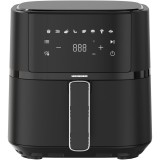 Friteuza cu aer cald Heinner BlackMatte HAF-B4BK1500, 1500 W, 4 l, 8 programe presetate, Control digital, Termostat reglabil, Timer, Negru