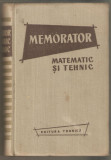 Memorator matematic si tehnic