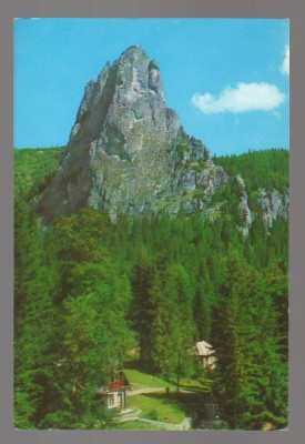 CPIB 23810 CARTE POSTALA - CABANA CHEILE BICAZULUI SI PIATRA ALTARULUI, CIRCULATA, 1973, STAMPILE, TIMBRU foto