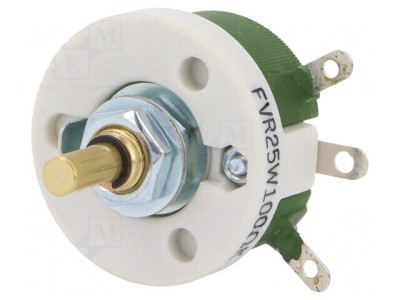 Potențiometru axial 100&amp;Omega; 25W &amp;plusmn;10% 6mm foto