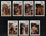 Timbre Cambodgia 1985 - Picturi, Serie Completa - Colectie Filatelie