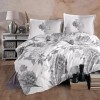 Lenjerie pat dublu,bumbac ranforce,4 piese,alba,RohanV1-A533, Clasy