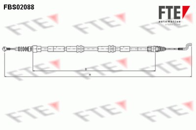 FTE 9250088 Cablu, frana de parcare foto