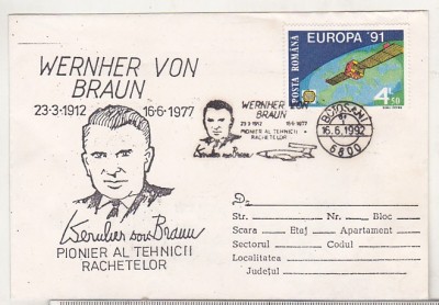 bnk fil Plic ocazional Werner von Braun - - Botosani 1992 foto