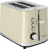 Cumpara ieftin Prajitor de paine ECG ST 2766 Vintage Vanilla, 925 W, 2 felii, 7 niveluri de rumenire, crem