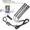 Kit 4 Lumini Ambientale RGB cu Aplicatie Telefon Bluetooth, 12V, 12 LED, 22 cm LAL-12