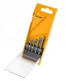 Set 5 Burghie Sticla si Ceramica Tolsen, 4-10mm, Carbura, Cutie Plastic, Burghiu Profesional