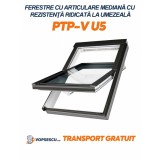 Fereastra cu articulare mediana cu rezistenta ridicata la umezeala, Fakro, Model PTP-V U5
