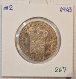 267, Antilele Olandeze, Netherlands Antilles, 1 Gulden 1963, KM#2, Argint, America Centrala si de Sud