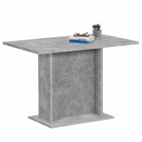 FMD Masa de bucatarie, gri beton, 110 cm GartenMobel Dekor, vidaXL