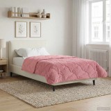 vidaXL Duvet complet pe tot parcursul anului Patos Roz 135 x 220 cm 42026270