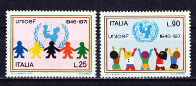 TSV$ - 1971 MICHEL 1351-1352 ITALIA MNH/** LUX foto