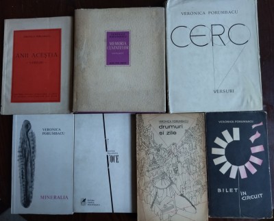 VERONICA PORUMBACU: LOT 7 VOLUME CU DEDICATIE / AUTOGRAF (1950-1974) foto