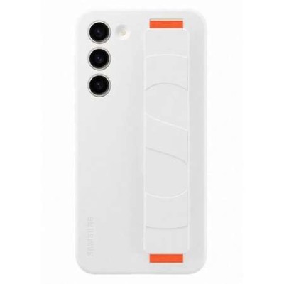 Husă Silicon Cu Prindere Samsung Galaxy S23+, Albă, Blister EF-GS916TWEGWW foto