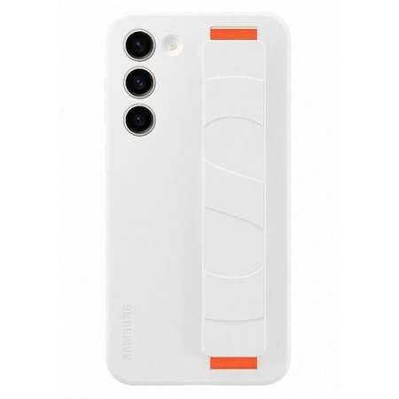 Husă Silicon Cu Prindere Samsung Galaxy S23+, Albă, Blister EF-GS916TWEGWW