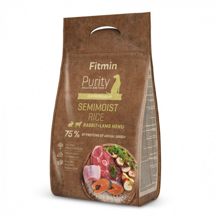 Fitmin Purity Semimoist Rabbit &amp;amp; Lamb Rice 4 kg