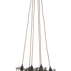 Lustra Indust Stick, Mauro Ferretti, 44 x 33 x 120 cm, 6 x E27, 20W, fier