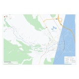 Cumpara ieftin Harta decorativa pentru perete Aiud, Stil Vibrant, 100x70 cm, PVC