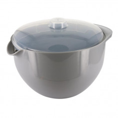 Recipient cu capac pentru gatit mancare la cuptor cu microunde, 21x17x14 cm, plastic