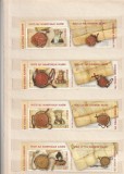 ROMANIA 2019 LP 2248 ZIUA MARCII POSTALE PECETI ALE DOMNITORILOR ROMANI SERIE CU VINIETA MNH NESTAMPILATA, Nestampilat