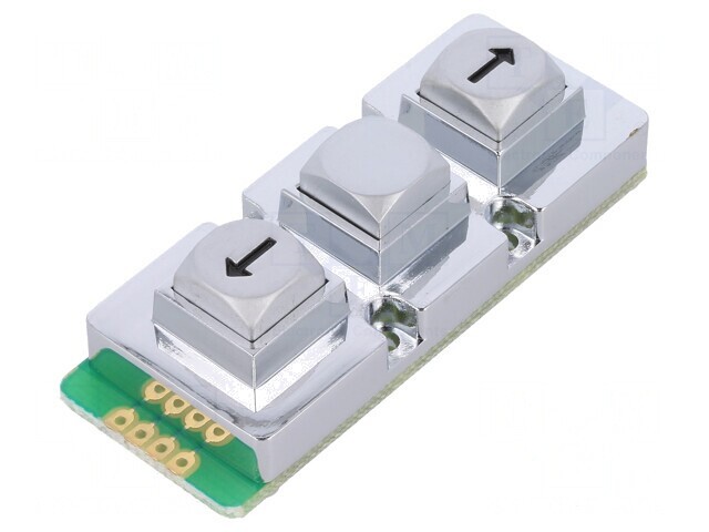 Tastatură Metalică 3 Butoane Durabilă