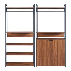 Set 2 suporturi haine Larem 1 cu 1 dulap si 7 rafturi [en.casa] HausGarden Leisure foto