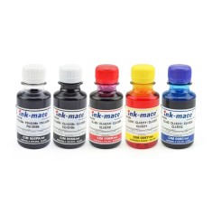 Cerneala pentru cartuse reincarcabile Canon in 5 culori, 2 flacoane negru - 100 ml
