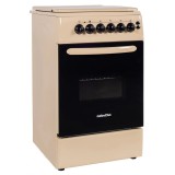 Aragaz NobelTek NLT 5604B/E1, Plita gaz, Cuptor electric, Ventilator, Aprindere electrica, Iluminare cuptor, Bej