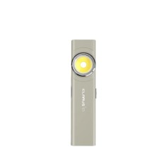 Lanterna EDC Klarus E5, 600 lm, baza magnetica, clips, incarcare USB-C, EDC, dublu LED pentru apropiere si distanta, gri