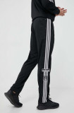 Adidas Originals pantaloni de trening ADIBREAK culoarea negru, cu imprimeu HN6098-BLACK